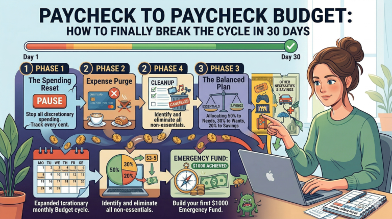Paycheck to Paycheck Budget: How to Finally Break the Cycle in 30 Days
