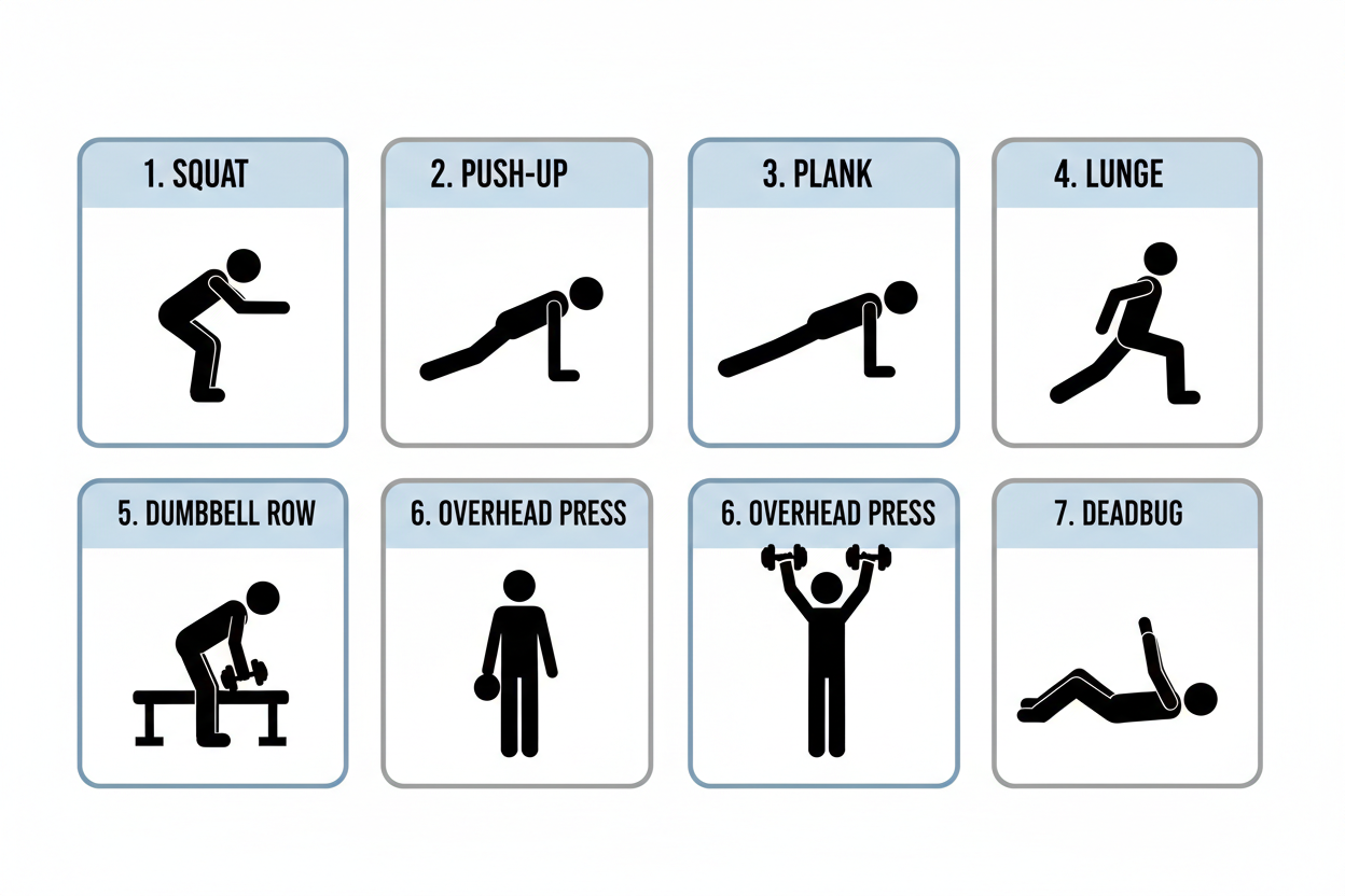 fitness routine for beginners at home