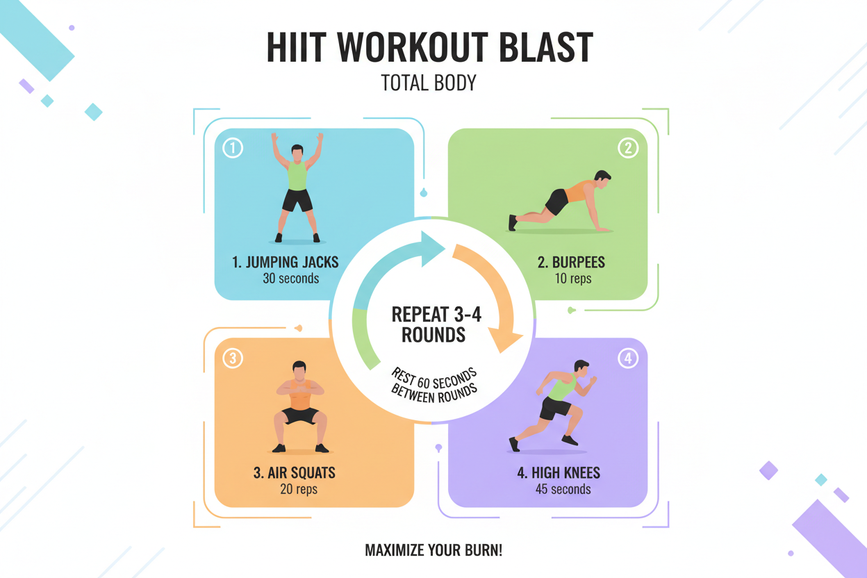 7 Best Cardio Workouts to Lose Weight at Home (No Gym) HIIT cardio workout at home for fat loss
