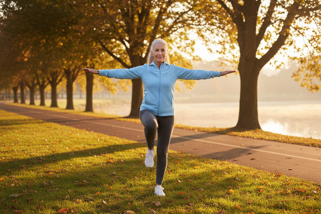15 Effective Low Impact Workouts for Seniors: Safe & Easy balance exercises for seniors — single leg stand for fall prevention