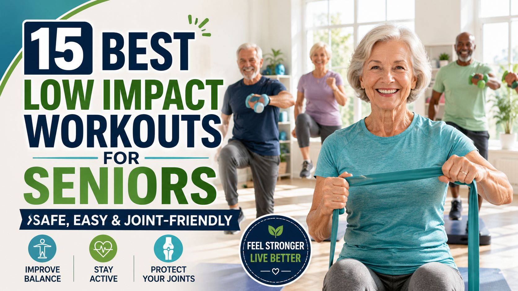 15 Effective Low Impact Workouts for Seniors: Safe & Easy