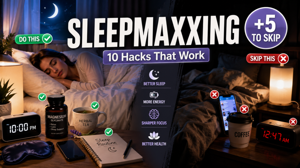 sleepmaxxing tips and tricks