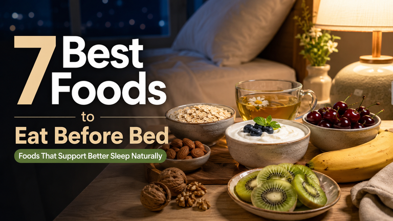 7 best foods to eat before bed for good sleep