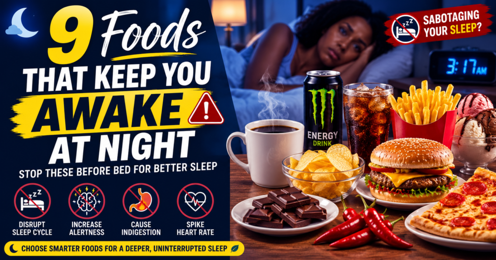 foods that keep you awake at night