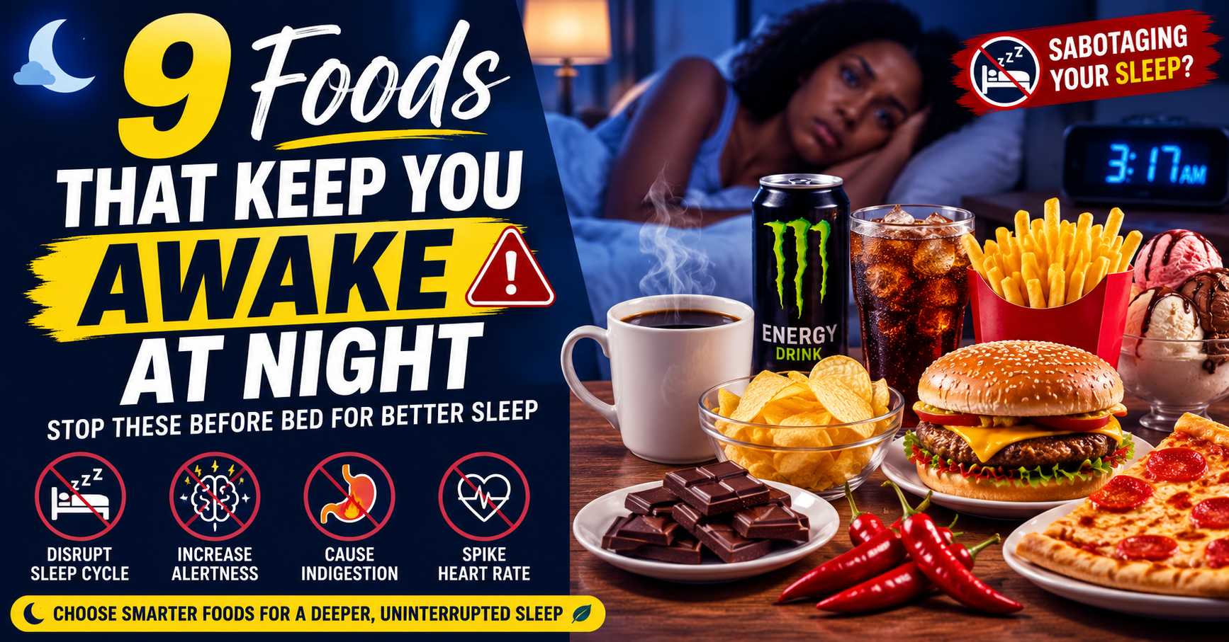 9 Foods That Keep You Awake at Night (And Why They Disrupt Sleep)